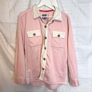 Muk Luks Womens Sweatshirt Button Down Top Sz‎ M